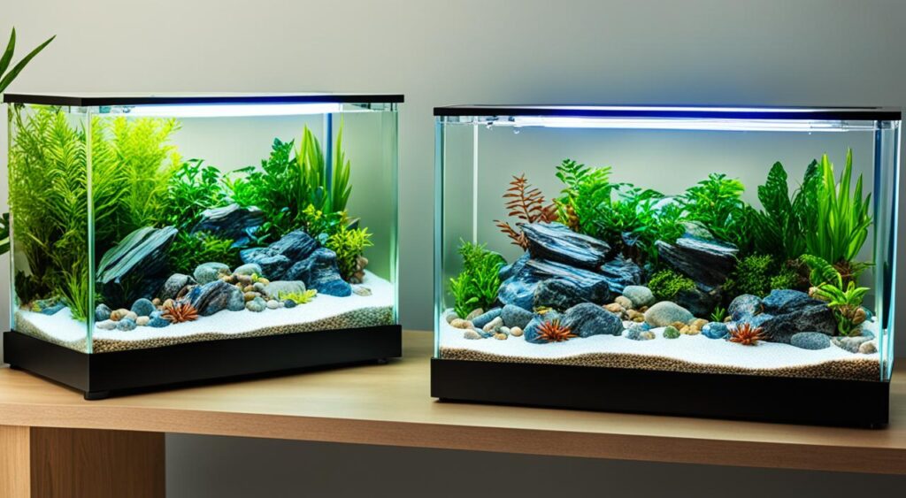 glass vs. acrylic tanks